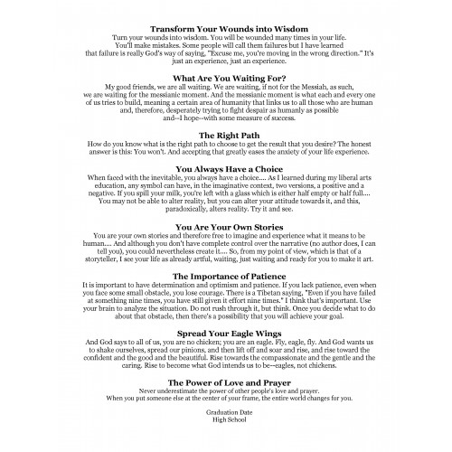 Advice for the Graduate Rolled Scroll